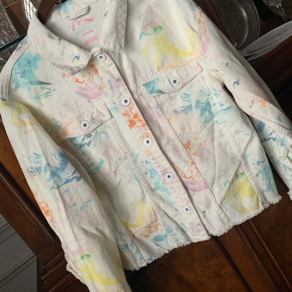 Beautiful Art Class Jean Jacket
